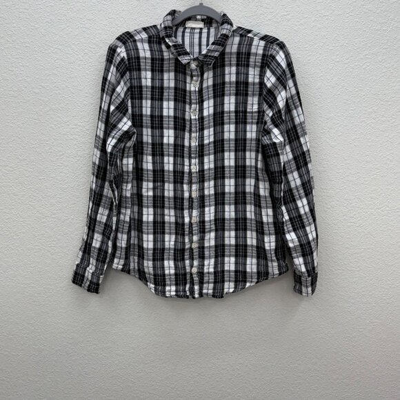 CP Shades Plaid Long Sleeve Cotton USA Made Button Up Shirt Womens size Medium - Picture 1 of 8